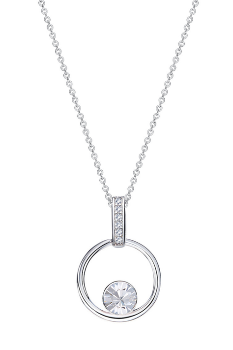 Collar Vanité Unique White Plata Italiana-0