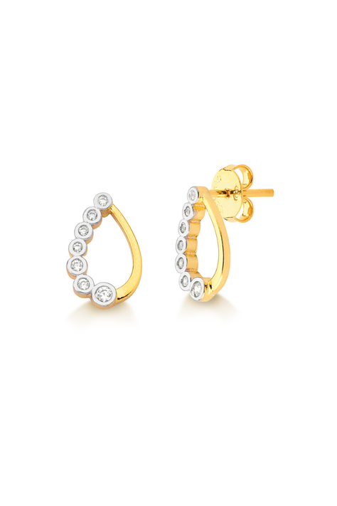 AROS MUJER ORO LAMINADO GOTA - DORADO-0