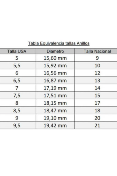 Anillo Vanité Solitary Plata Italiana - Talla 6-2