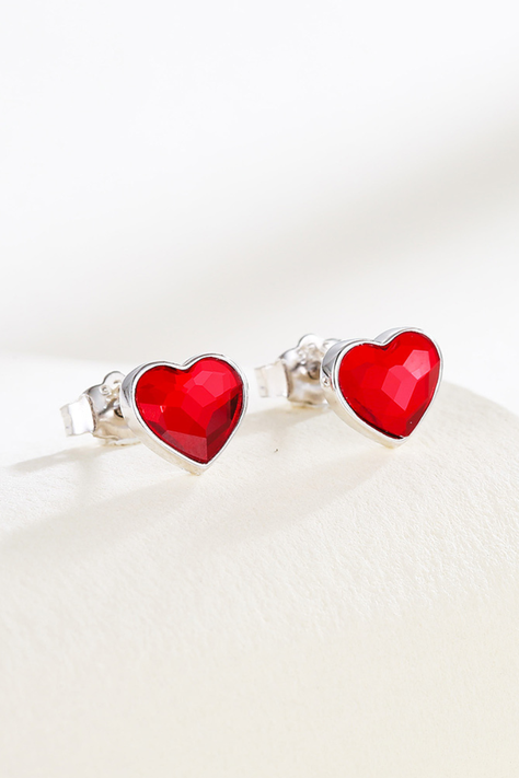 Aros Vanité Nice Red Plata Italiana-1