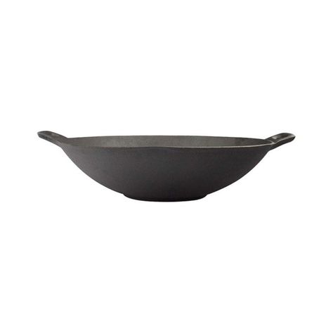 Wok con Asas de Fierro 30cm Negro Lugano-2