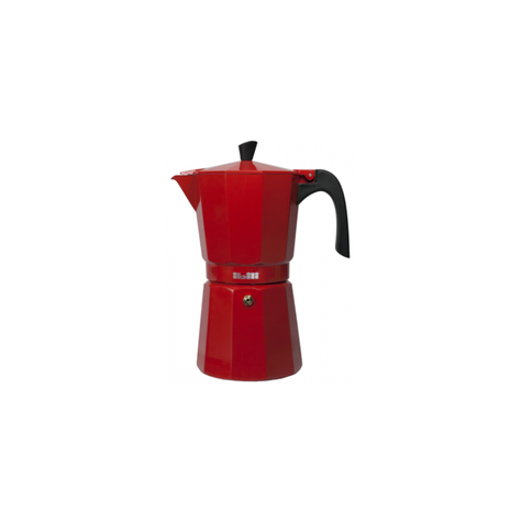 Cafetera Italina Express Aluminio 0,3lt Bahia Rojo Ibili-0