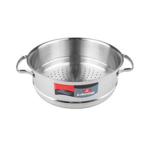 Cacerola Cocción Vapor 3,5lt 24cm Basic Lacor-0