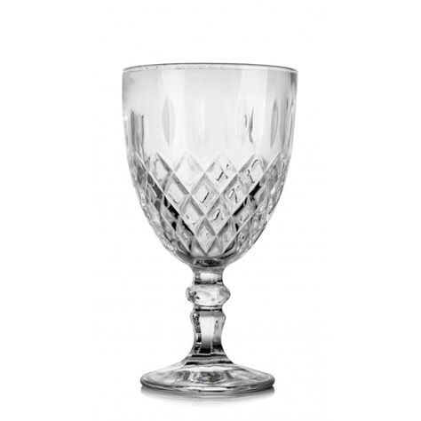Set 6 Copas Agua 34,2cl Vintage Vidrio Transparente FTA-0