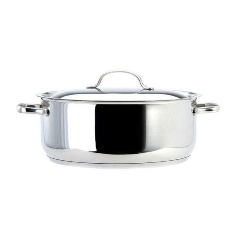 Cacerola con Tapa 6,5lt Inoxidable 28x11cm Basic Lacor-0