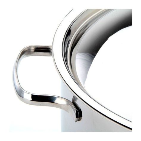 Cacerola con Tapa 6,5lt Inoxidable 28x11cm Basic Lacor-1