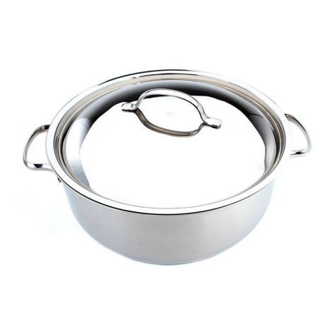 Cacerola con Tapa 6,5lt Inoxidable 28x11cm Basic Lacor-2