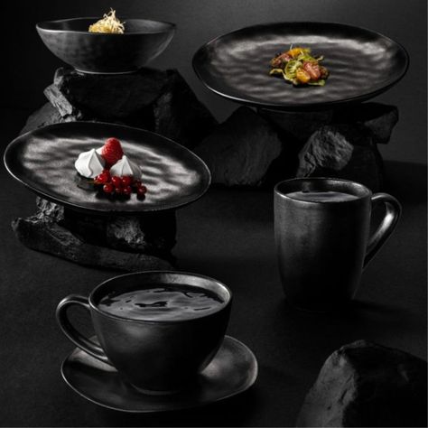 Set 6 Platos 28cm Carbón Cerámica Premium Lugano-1