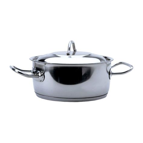Cacerola con tapa y Asas 2,5lt Acero Inoxidable Lacor-0