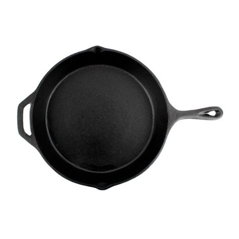 Sartén Fierro Fundido 25cm Negro Lugano-2