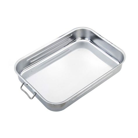 Asadera de Acero Inoxidable 45x32x7,5cm Lacor-0