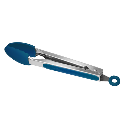 Pinzas Mango Acero Silicona Azul FTA-3