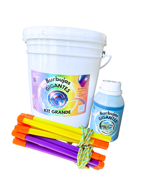 Burbujas Gigantes - Kit Grande (Rinde 4 Litros)-0