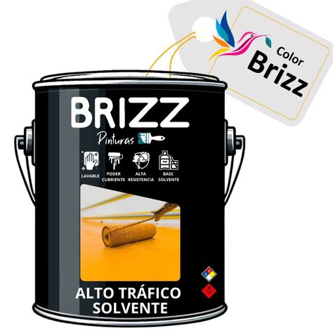 Galon Alto Trafico Solvente  Roja BRIZZ-0