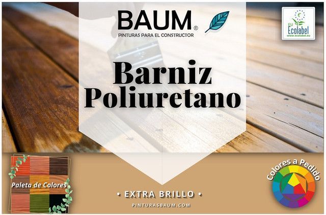 Barniz Poliuretano al Agua Caoba -2