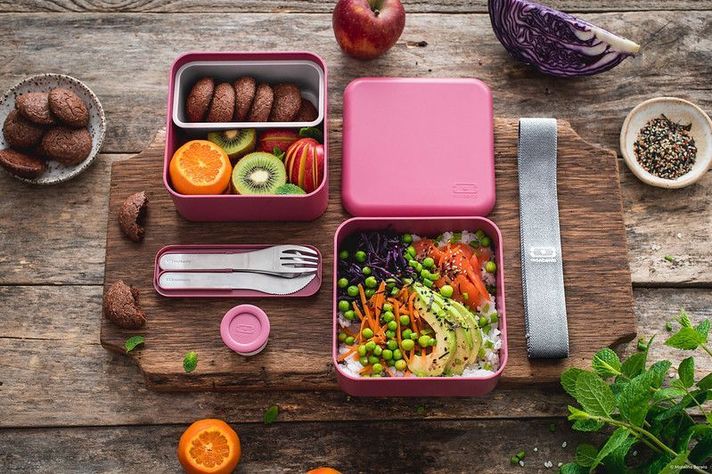 Lunch Box Monbento Modelo Square Color Blush -3