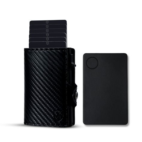 Pack Billetera Carbon Fiber con Localizador.-0