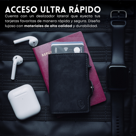 Billetera Tarjetero Full Black | Xclusive.-3