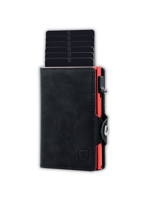 Billetera Tarjetero Black & Red | Xclusive.-0