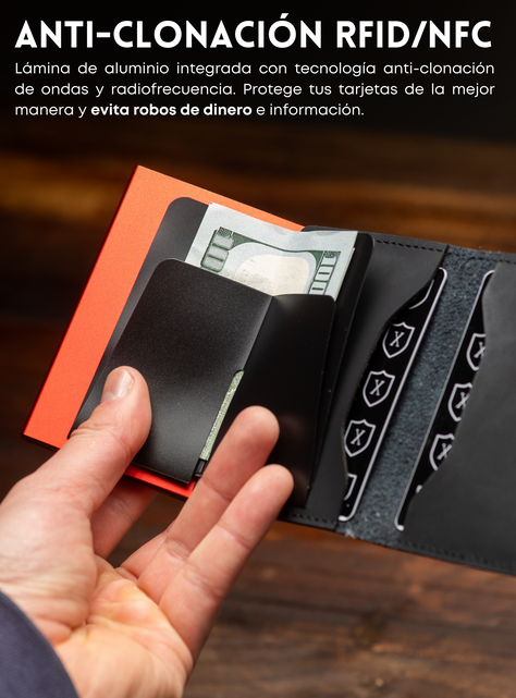 Billetera Tarjetero Black & Red | Xclusive.-3