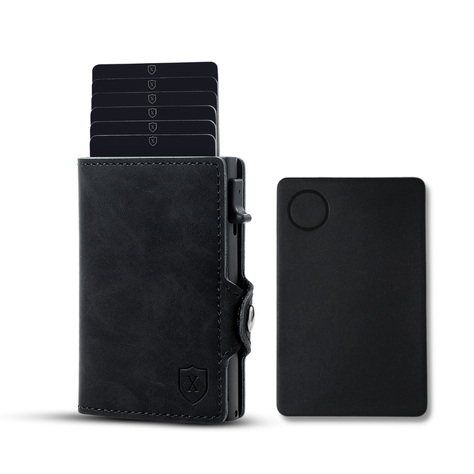 Pack Billetera Full Black con Localizador.-0