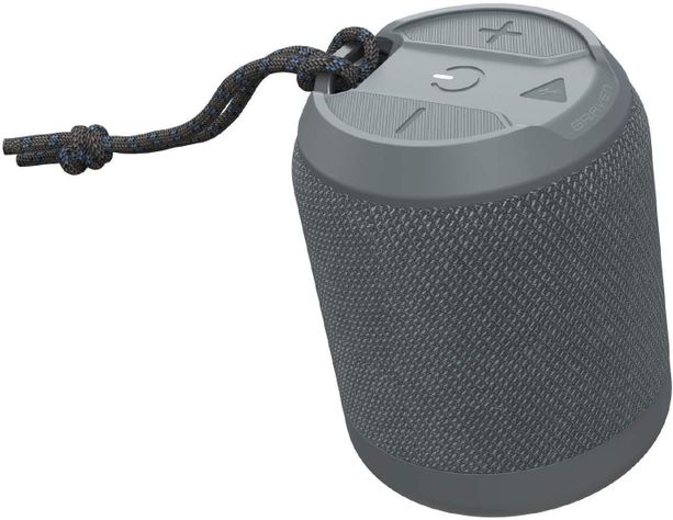 Parlante Portatil Waterproof BRV Mini Gris-0