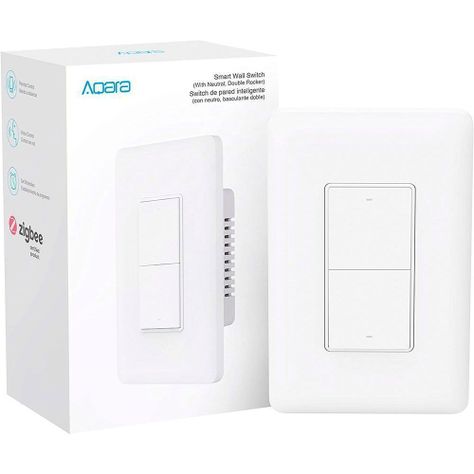 AQARA Interruptor de pared - Balancín doble neutro-0