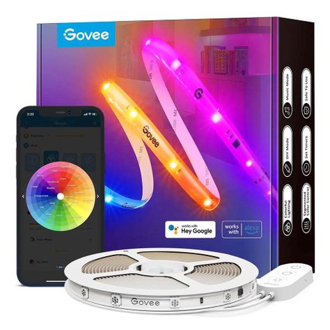 Tira de luces LED RGBIC 10MTS Wifi con Protector-0