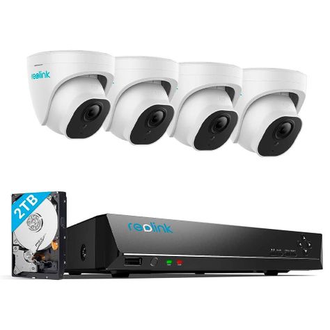 Kit de 4 Cámaras de Seguridad 4K Ultra HD PoE-0