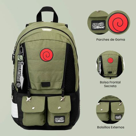 MOCHILA PREMIUM ORIGINAL NARUTO SHIPPUDEN SHIKAMARU NARA-1