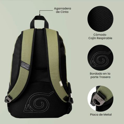 MOCHILA PREMIUM ORIGINAL NARUTO SHIPPUDEN SHIKAMARU NARA-2