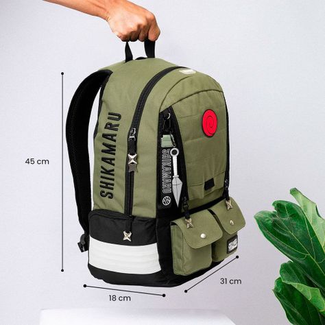 MOCHILA PREMIUM ORIGINAL NARUTO SHIPPUDEN SHIKAMARU NARA-5