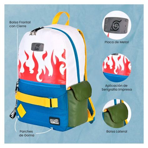 MOCHILA PREMIUM ORIGINAL NARUTO SHIPPUDEN MINATO NAMIKAZE-2
