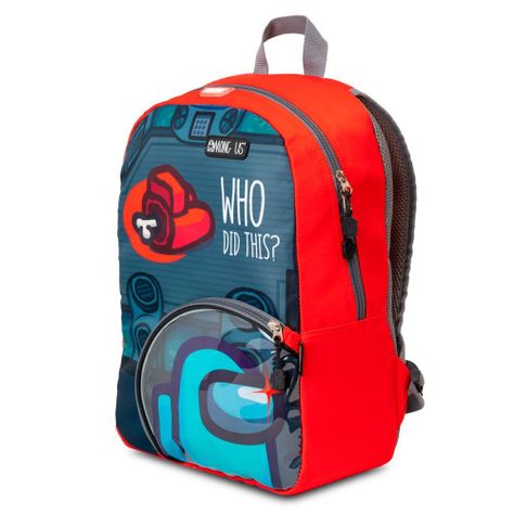MOCHILA ORIGINAL INFANTIL AMONG US PREMIUM ROJO-0