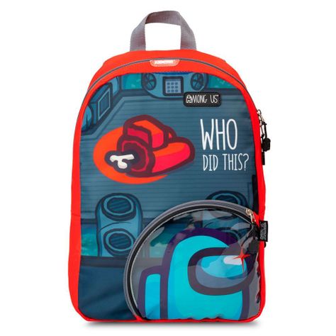 MOCHILA ORIGINAL INFANTIL AMONG US PREMIUM ROJO-1