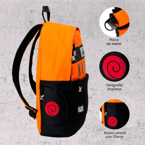 MOCHILA PREMIUM ORIGINAL NARUTO SHIPPUDEN NARUTO UZUMAKI-1