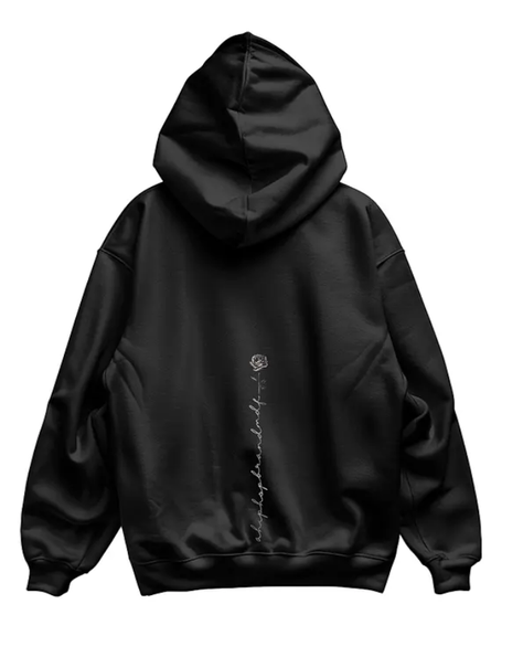 MDF® Polerón Negro "CURSIVE HIP HOP"-0
