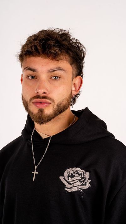 MDF® Polerón Negro "CURSIVE HIP HOP"-6