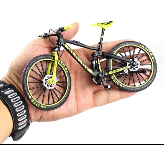 Bicicleta Escala Miniatura1.10 MTB Negro/Verde-0
