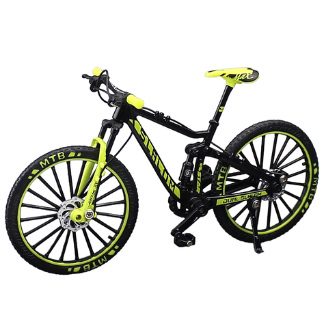 Bicicleta Escala Miniatura1.10 MTB Negro/Verde-2