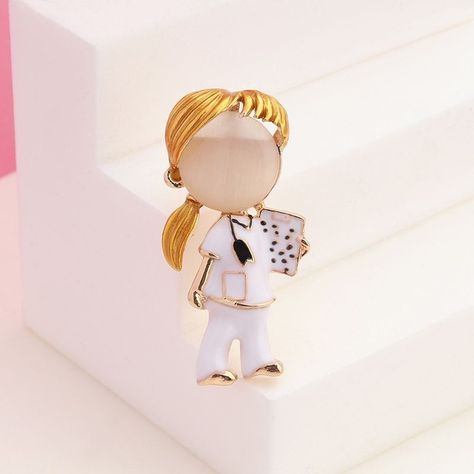 Broche Piocha Pin Doctora Enfermera -1