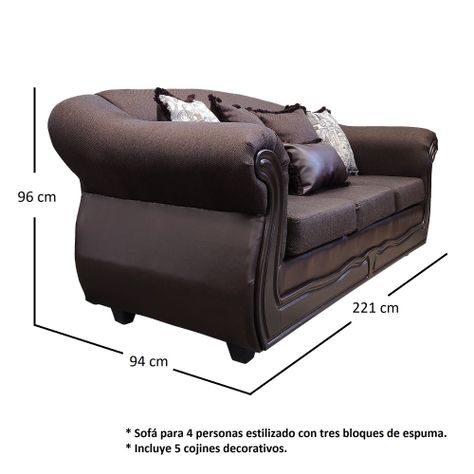 Living 4-1-1 Grand Búfalo Chocolate Rayado-2