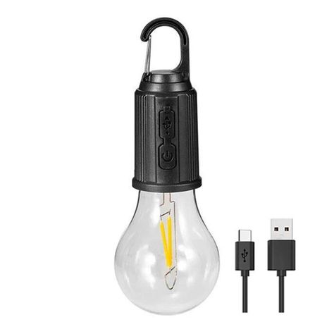 Lampara Portátil Tipo Ampolleta Led Camping Recargable-0