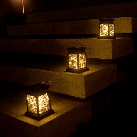 Pack 2 Faroles Solares Luz Led Alambre Tipo Hada-3