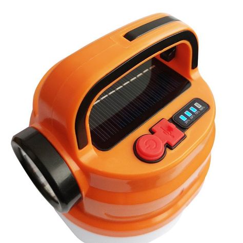 Lámpara y Linterna LED Solar Recargable -4
