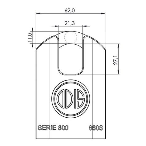 Candado Odis 860S Hombros 60mm - Acero-1
