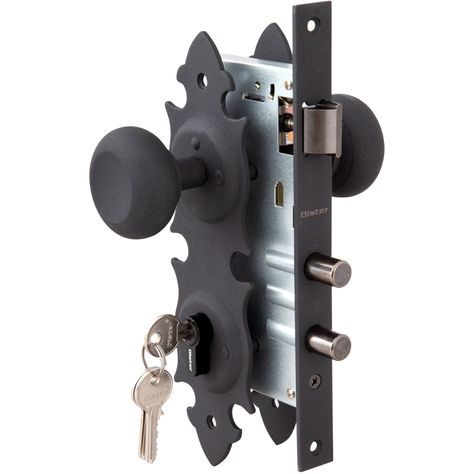 Cerradura Embutir Oister Trancura Acceso - Negro-1