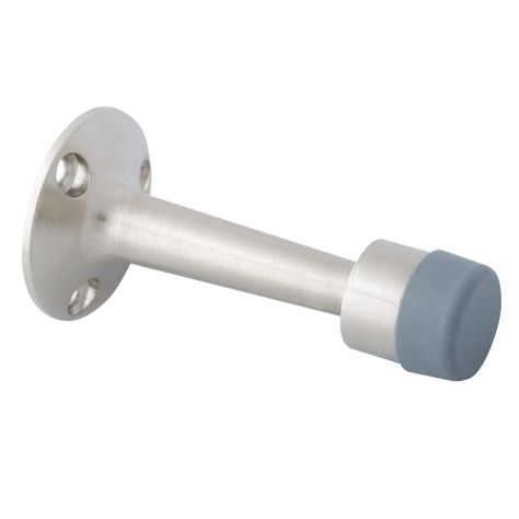 Tope Puerta Odis Recto a Muro - Plata Satinado-1