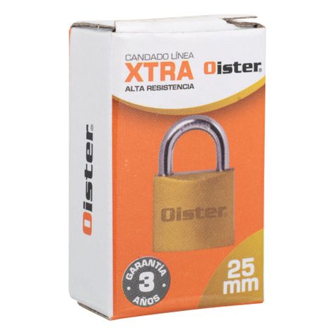 Candado Oister XTRA 25mm - Fierro bronce-4