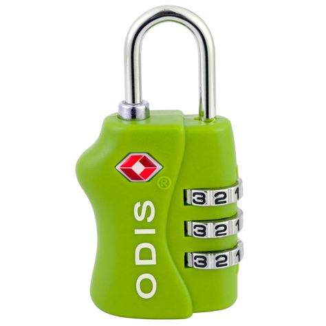 Candado Odis TSA Maleta Viaje 33mm Combinación - Verde-1